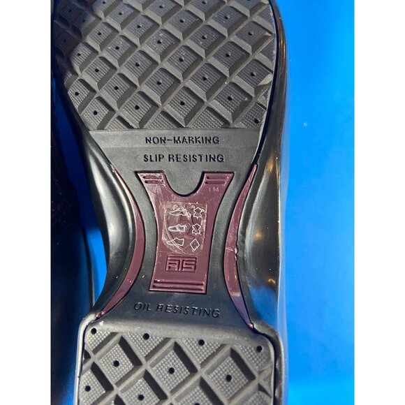 Women Ariat Clogs Mule US 6.5B Slip & Oil Resist Blk Leather Slip-On Work Shoes - Picture 2 of 11